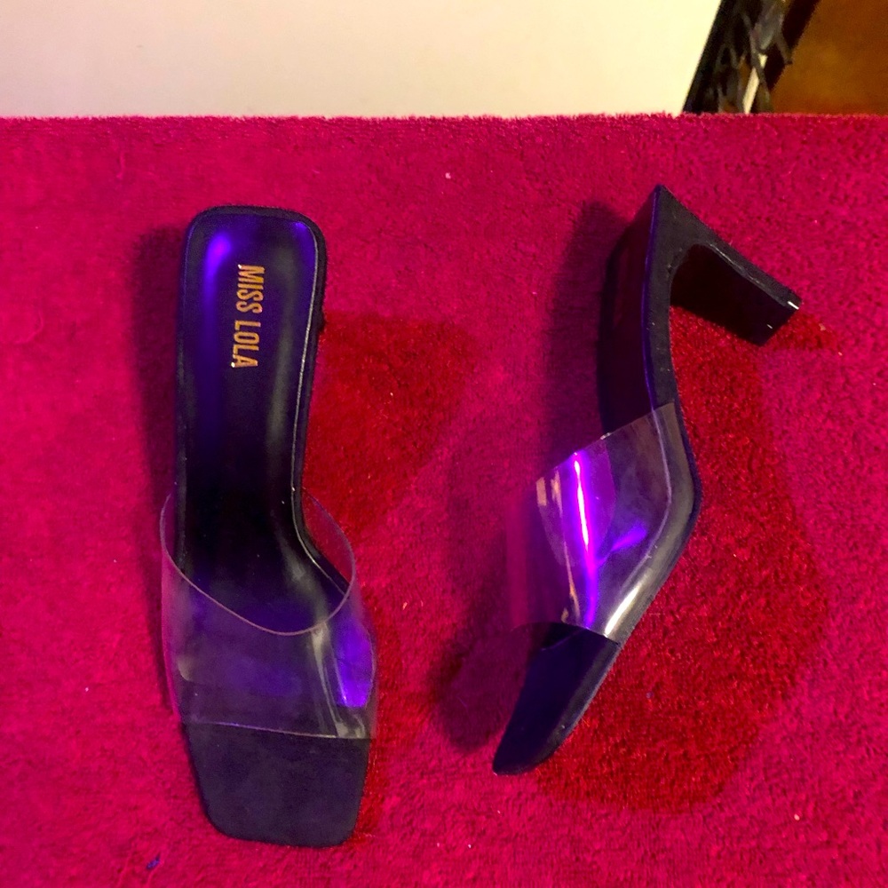 Like New Miss Lola Open Toe Mule